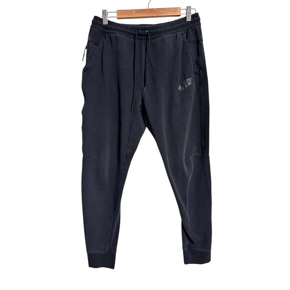 Nike Sportswear Tech Fleece Pants Mens Size Medium Black Joggers DD5293-010 - Picture 1 of 8